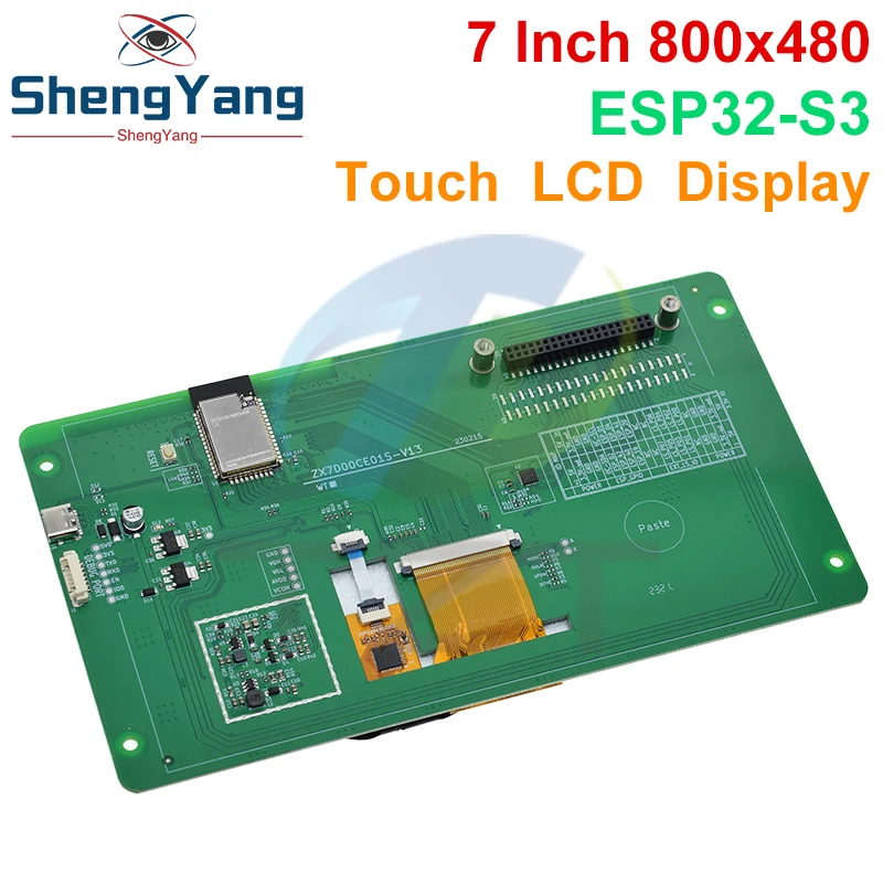 7.0 palec 800x480 kapacitní dotek obrazovka LCD displej s RGB rozhraní ESP32-S3 modul s vestavěný 16MB SPI blesk & 8MB PSRAM