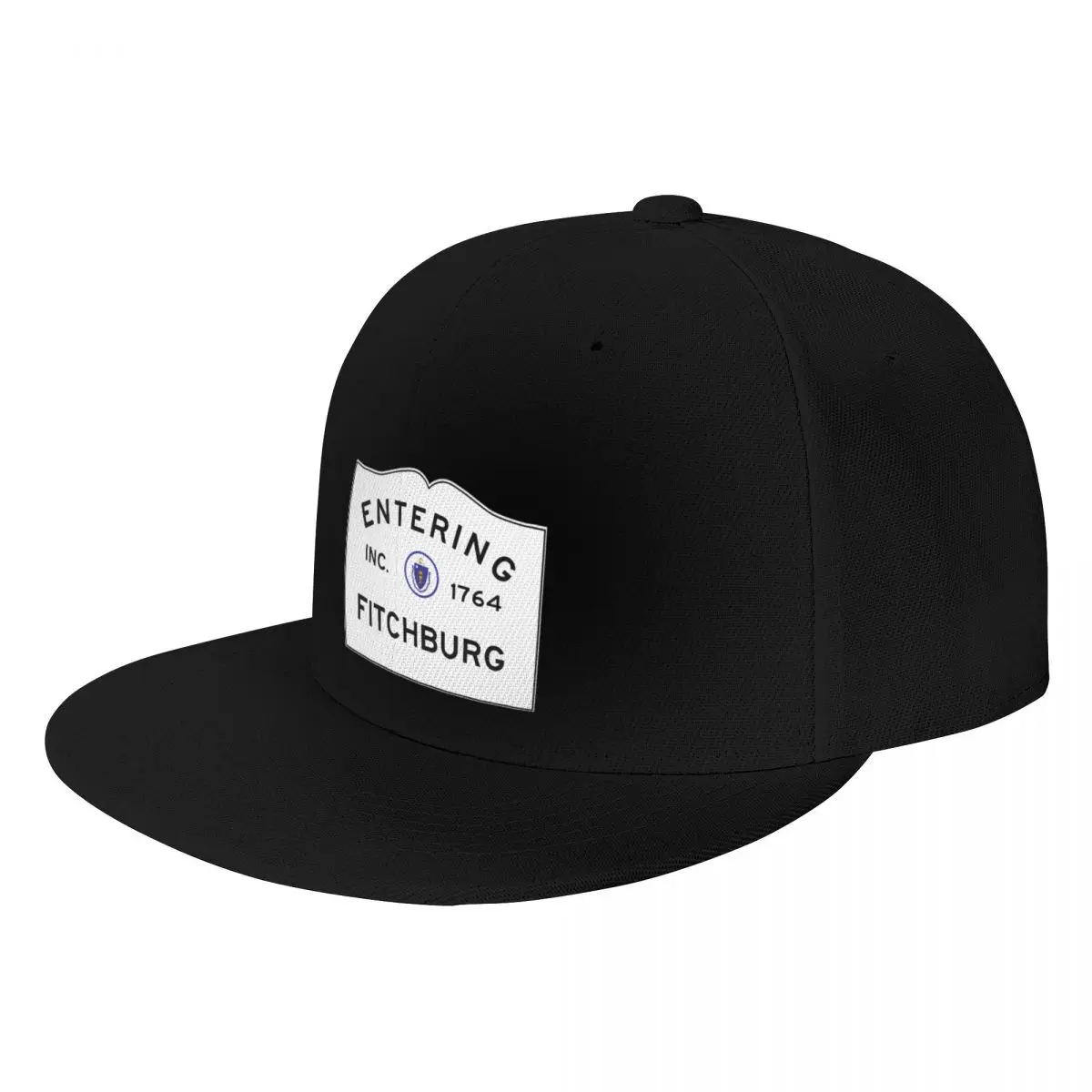 

Entering Fitchburg Massachusetts - Commonwealth of Massachusetts Road Sign Baseball Cap Wild Ball Hat Caps Male Women's
