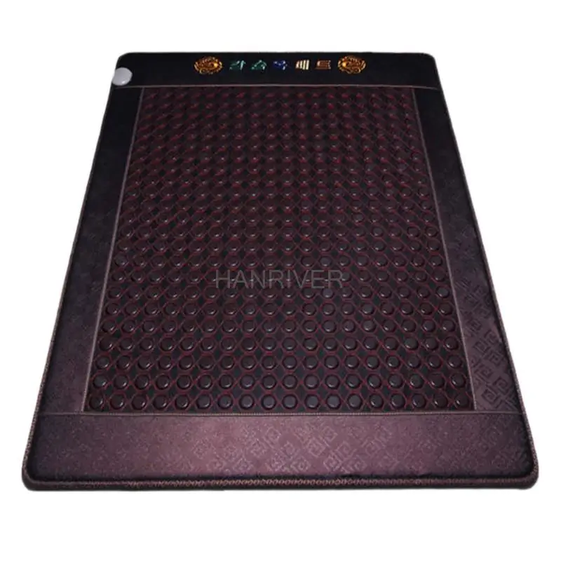 New comfortable home jade massage waist cushion far infrared heating dual control germanium Shi Yushi mattress care 150 * 190 cm