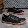 New Men's Wide Barefoot Canvas Sneaker 2024 Fashion Flats Soft Zero Drop Sole Wider Toe Light Weight Fashion Sneakes Big Size 48 2