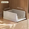 Clothes Storage Drawer Foldable High-capacity Plastic Storage Box Household Stackable Drawer Organization Household Wardrobe 6
