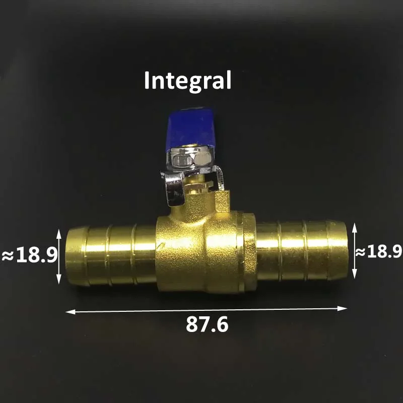 4/6/8/10/12/14/16/19/25/32/40/50mm Schlauch Barb Rot Griff Ventil Inline Messing Wasser Öl Luft Gas Kraftstoff Linie Ball Ventil Rohr armaturen