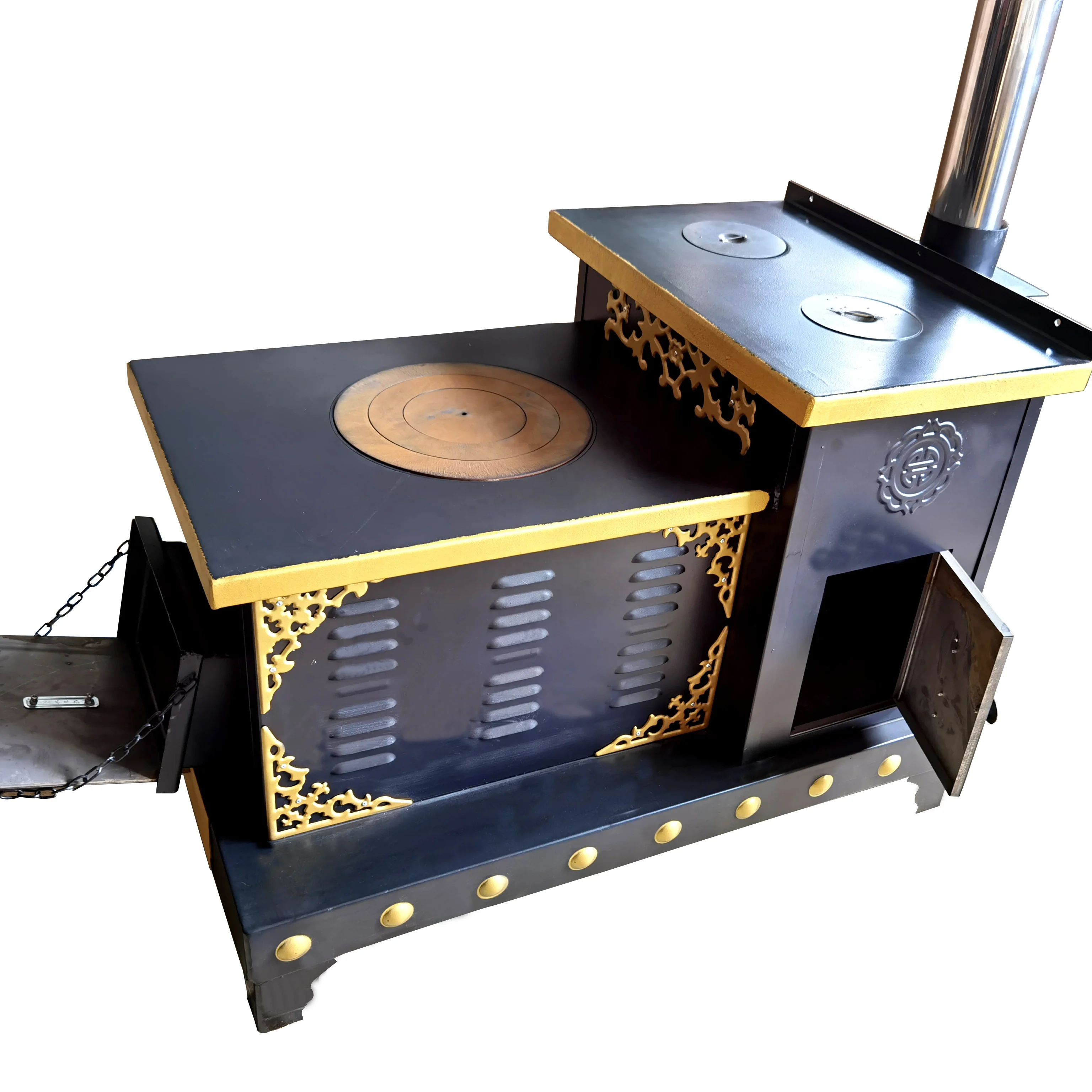 Factory direct fireplaces cook stoves cast iron log burner wood burning oven 1