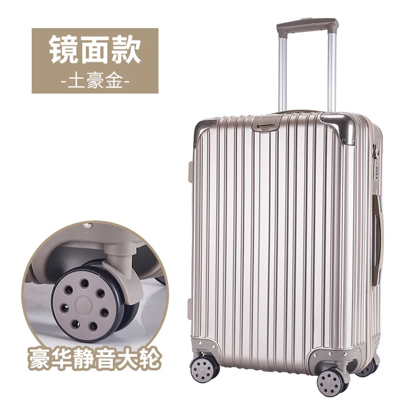 PLUENLI Trolley Case Suitcase Universal Wheel Luggage Korean Style Female Student Password Case Leather
