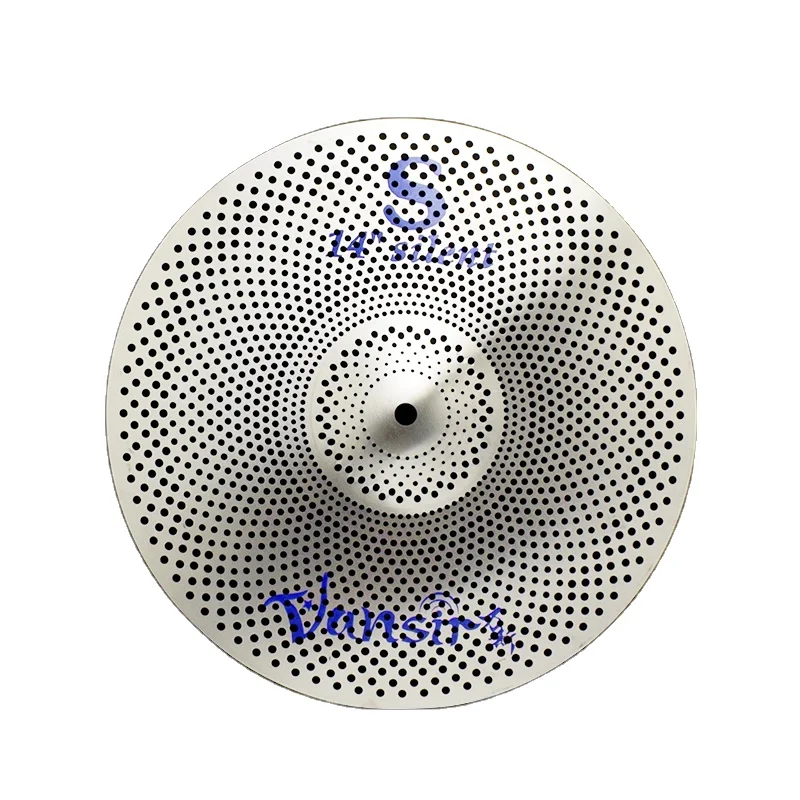 

2023 Hot Sale Useful Alloy Silver Mute Cymbals Low Volume Mute Silent Cymbals 14'' Hihat for Sale