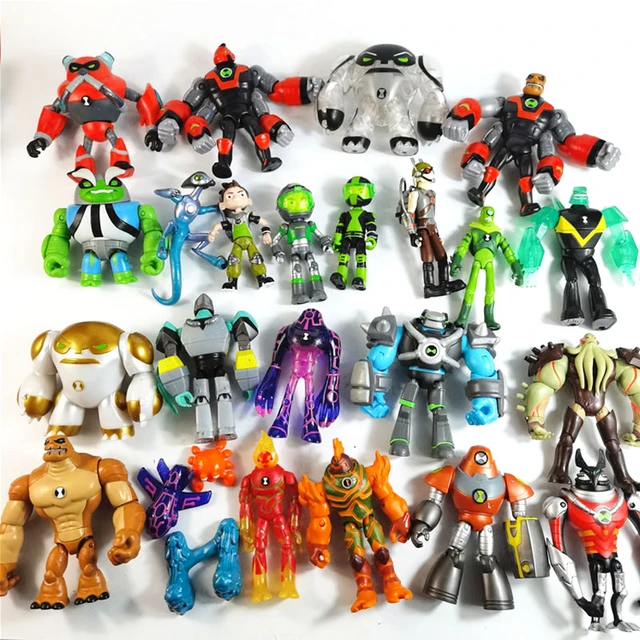 Omnitrix Action Figures for Children, Aliens Heatblast, Modelo Overflow,  Coleção de Brinquedos, Decorações Desktop, Presentes, Ben Ellyson, 10, BEN10  - AliExpress