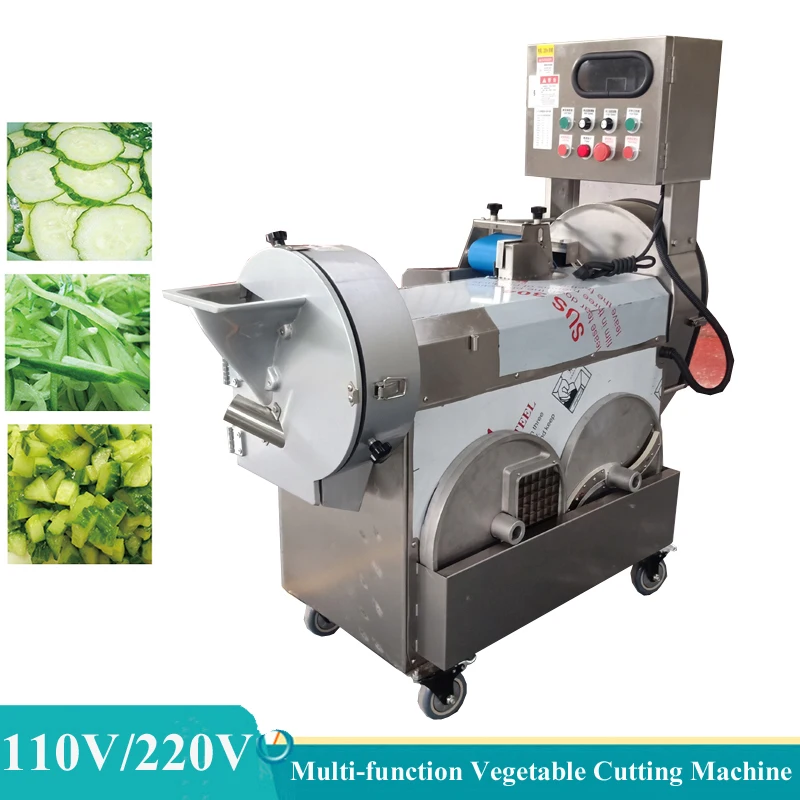 

Commercial Vegetable Cutting Machine Onions Leeks Chopping Dicing Machine Potatoes Carrots Electric Slicer Ginger Cutter