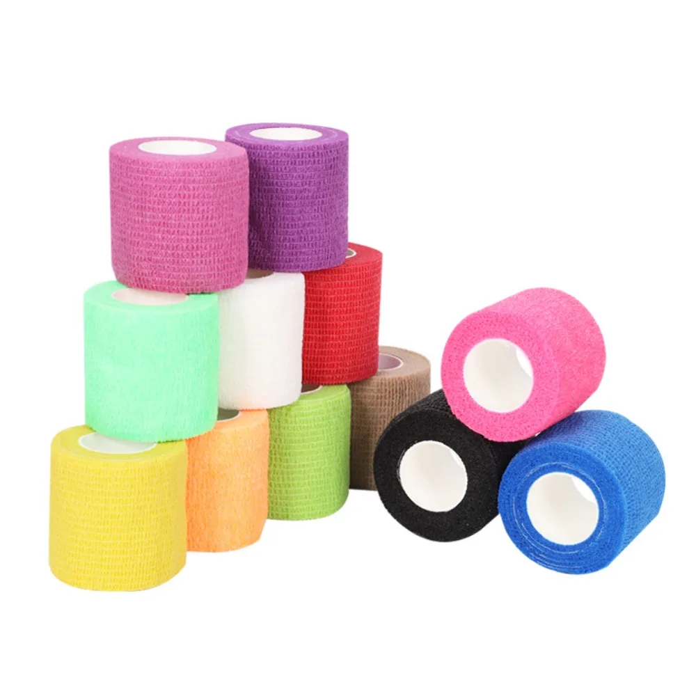 

Colorful Elastoplast Self Adhesive Elastic Athletic Wrap Tape Sports Protector Knee Bandage Finger Ankle Palm Shoulder Bandage