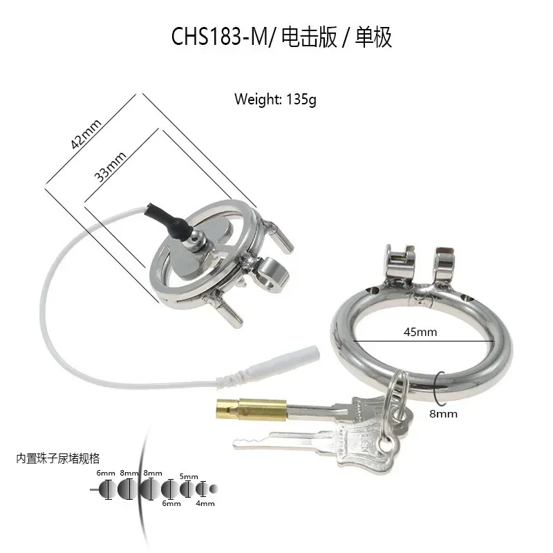 Electro Shock Chastity Device Physical Therapy Cock Cages Stimulation Pulse Massage Sex Toys For Men Medical Themed Cock Ring