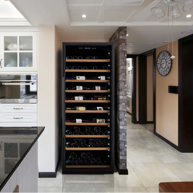 popular 300 bottle wine cooler with handle with led light