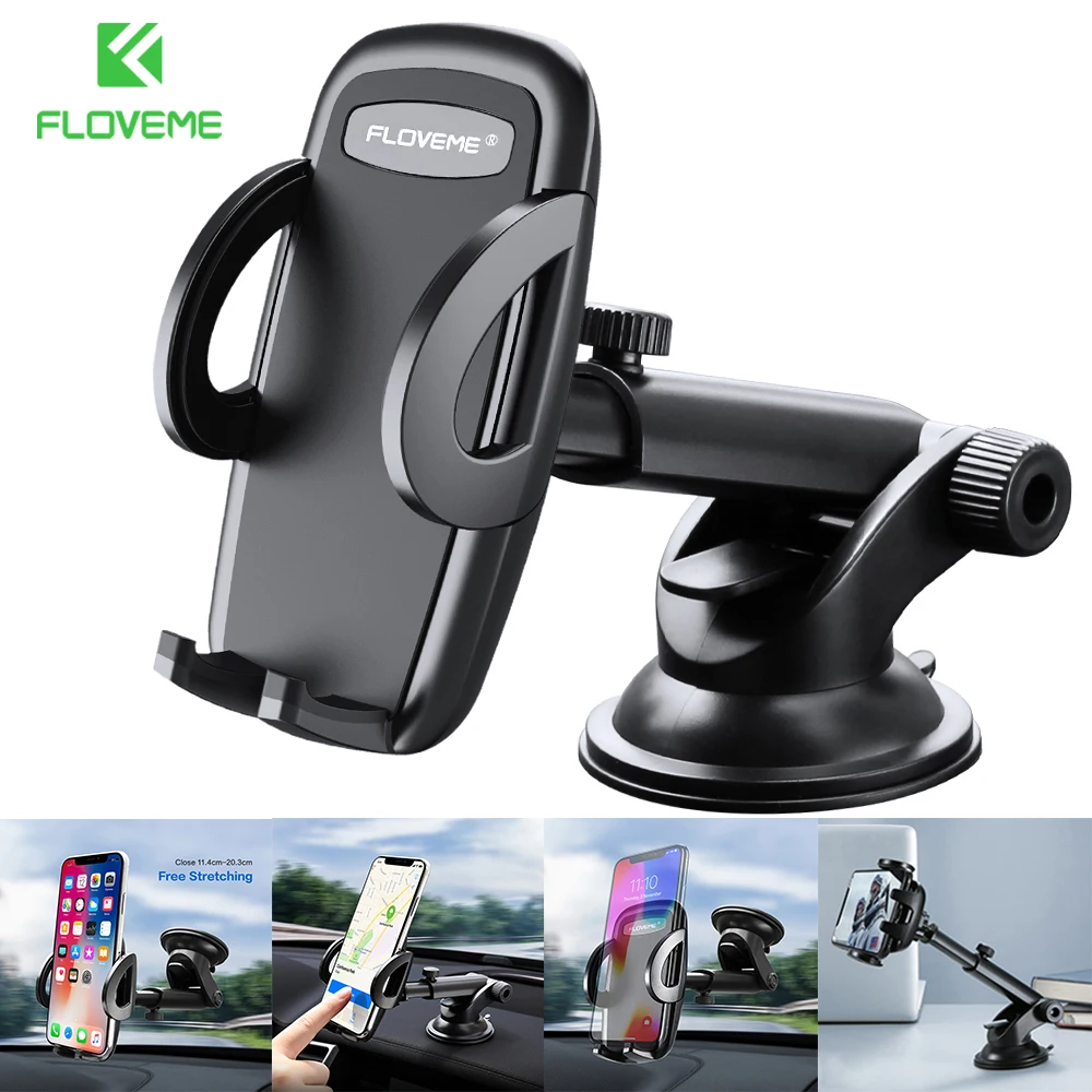 Floveme Silicone Pad Gravity Car Phone Holder Stand Universal Dashboard  Windshield Car Mount Mobile Holder For Phone Support - Holders & Stands -  AliExpress