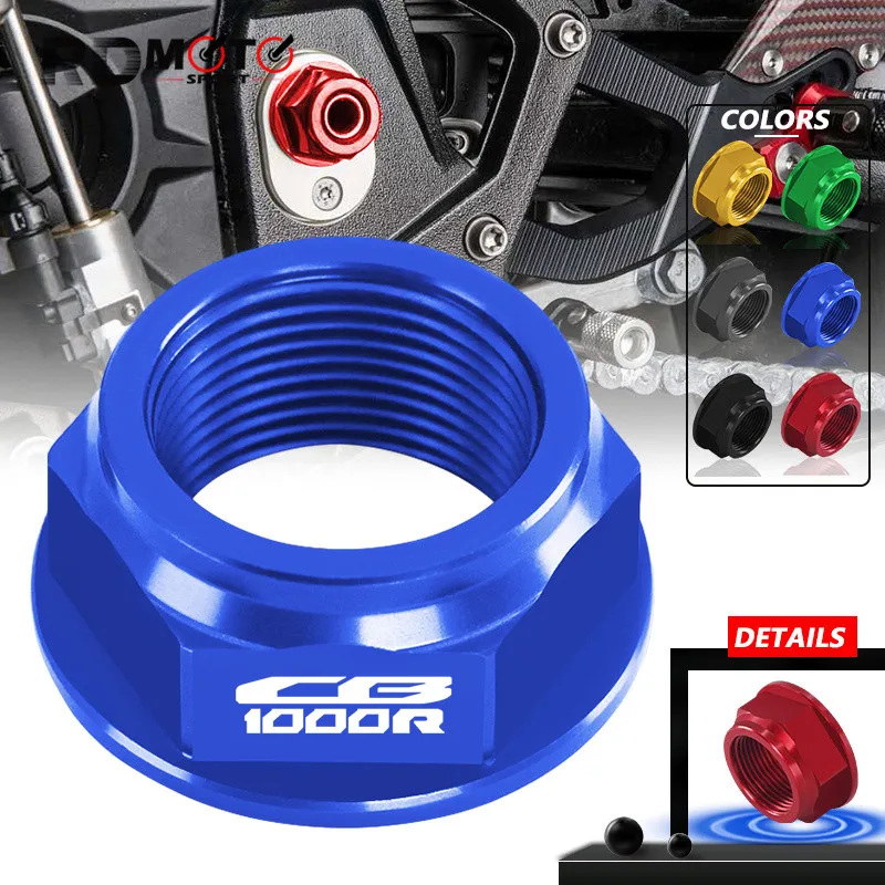 

Motorcycle CNC M18*1.5 Swing Arm Pivot Shaft Nut Screw For HONDA CB650F 2014-2015 CB1000R 2008-2017 Hornet600 2007-2013