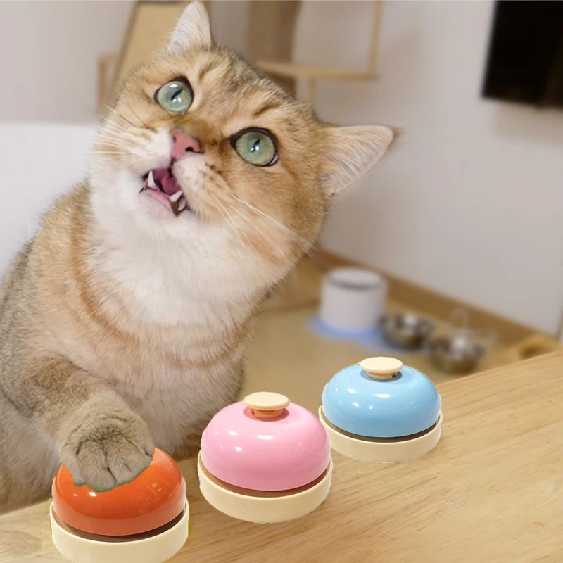 Candy Color Pet Answer Bell Cat Behaviour Training Toys for Kitten Puppy Dog Communication Equipment Pets Clicker Acessories