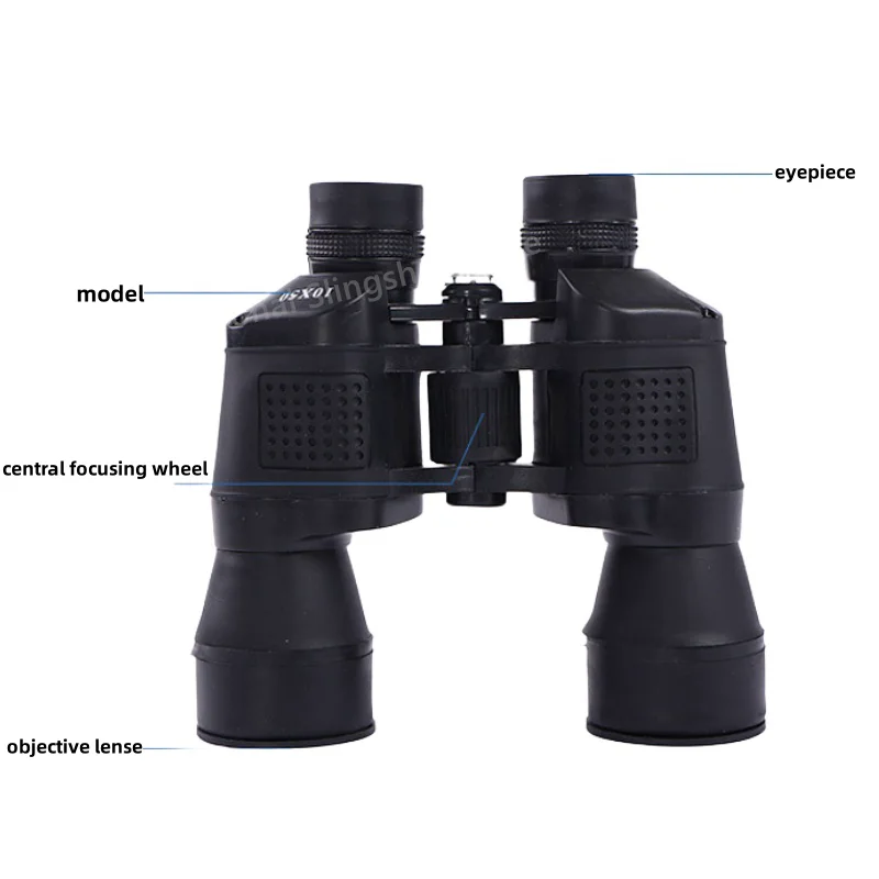 High Magnification Professional Hunting and Tourism Telescope Military 10x50 High-power Remote Dual Barrel Zoom High-definition 2