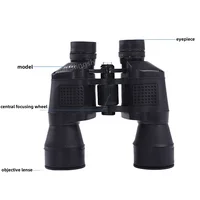 High Magnification Professional Hunting and Tourism Telescope Military 10x50 High-power Remote Dual Barrel Zoom High-definition 2