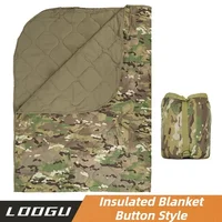 Outdoor Camouflage Quilt, Camping Multifunctional Nap Blanket, Button Picnic Quilted Quilt, Camping Mat, Camping Supplies 1