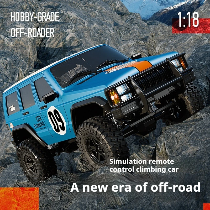 Remote Control Off Road Vehicle with Lights and Linkage