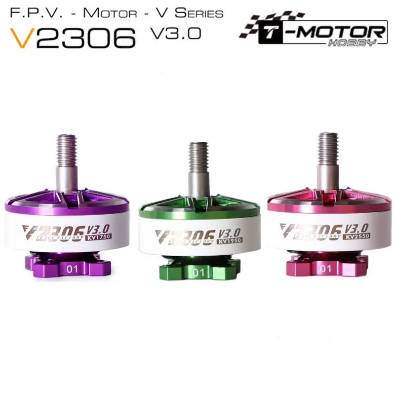 4 шт. T-Motor Velox V2306 V3 1750KV 1950KV 6S 2550KV 4S бесщеточный двигатель для FPV фристайл-дронов, запчасти «сделай сам»