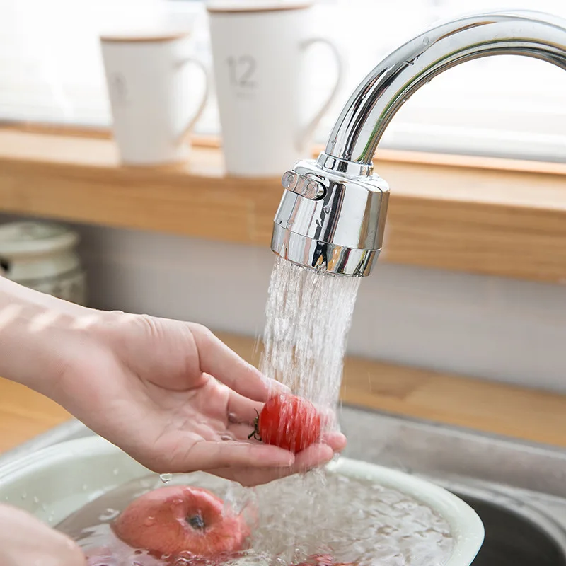 Kitchen Faucet Nozzle Kitchen faucet splash head pressurization shower stainless steel extension nozzle water saving universal rotary bubbler