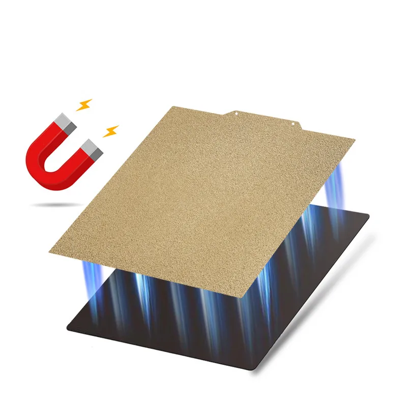 Enhanced PEI Textured Flexible Steel Print Bed Kit - Double-Sided Platform, Multiple Sizes Available