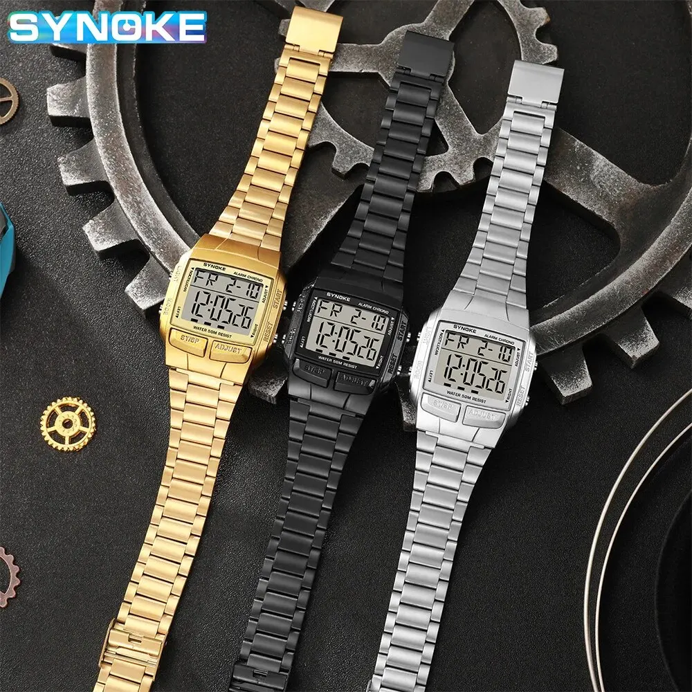 SYNOKE Military Sports Watches Electronic Men Watches Top