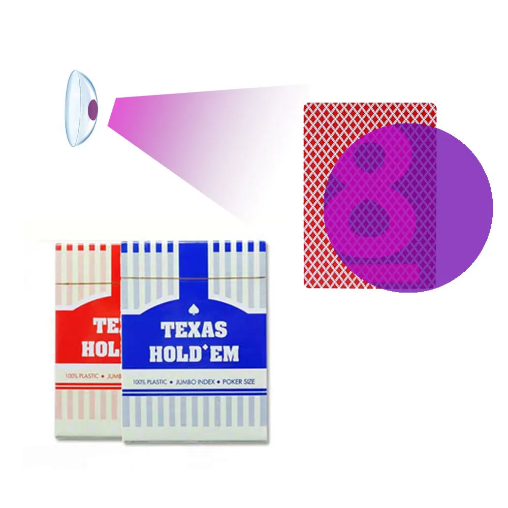 Playing Cards Texas Holdem Anti Cheating Cards Infrared Poker Lens Invisible Ink Marked Cards Board Game