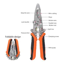 12 In1 Foldable Wire Stripping Pliers Multifunctional Universal Crimper For Wire Peeling Cutting Dividing Electrical Pliers Tool 1