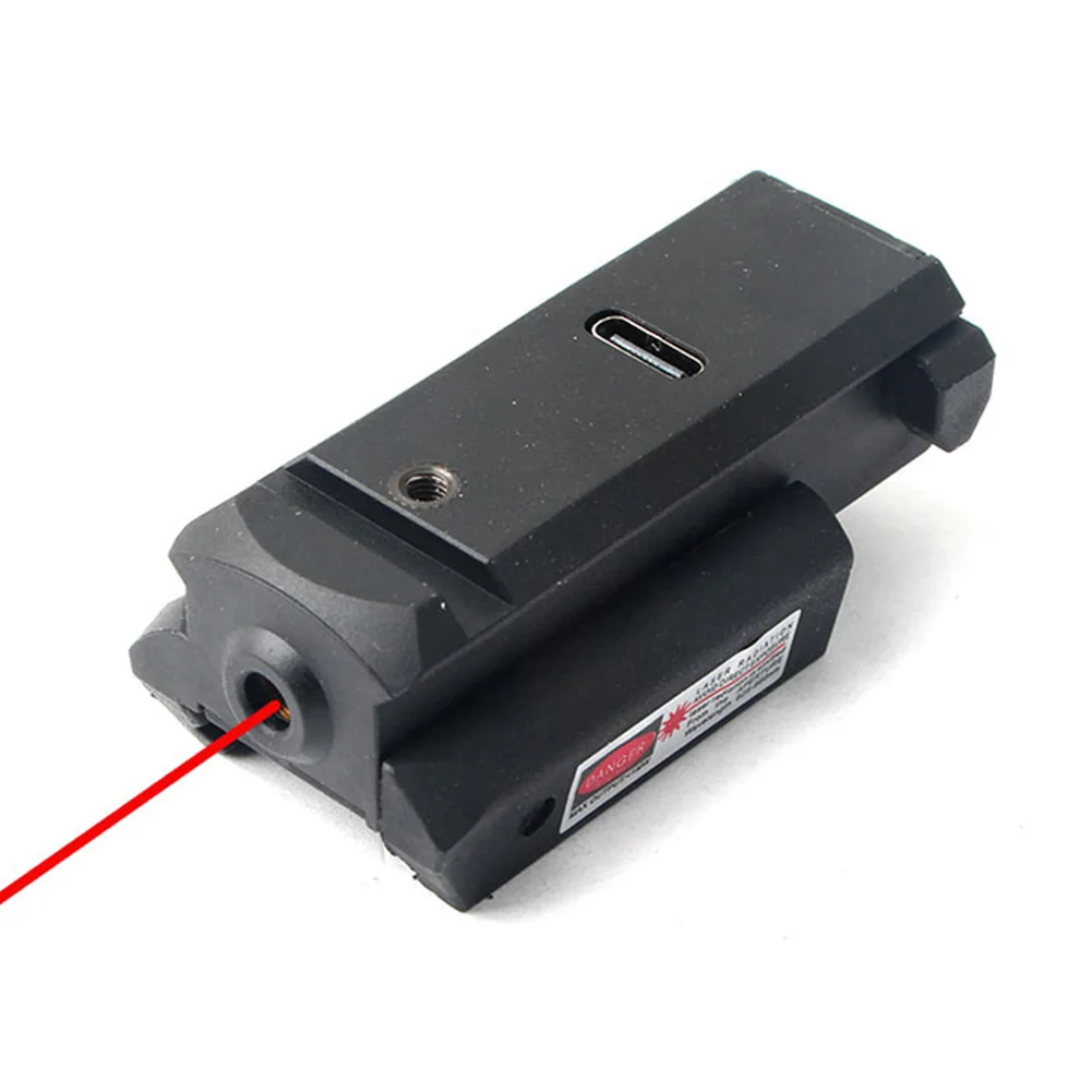 

New Infrared Laser Sight Mini Dot USB Rechargeable For 20mm Picatinny Rail With Ambidextrous Red Dot Laser Sight Tester Tools