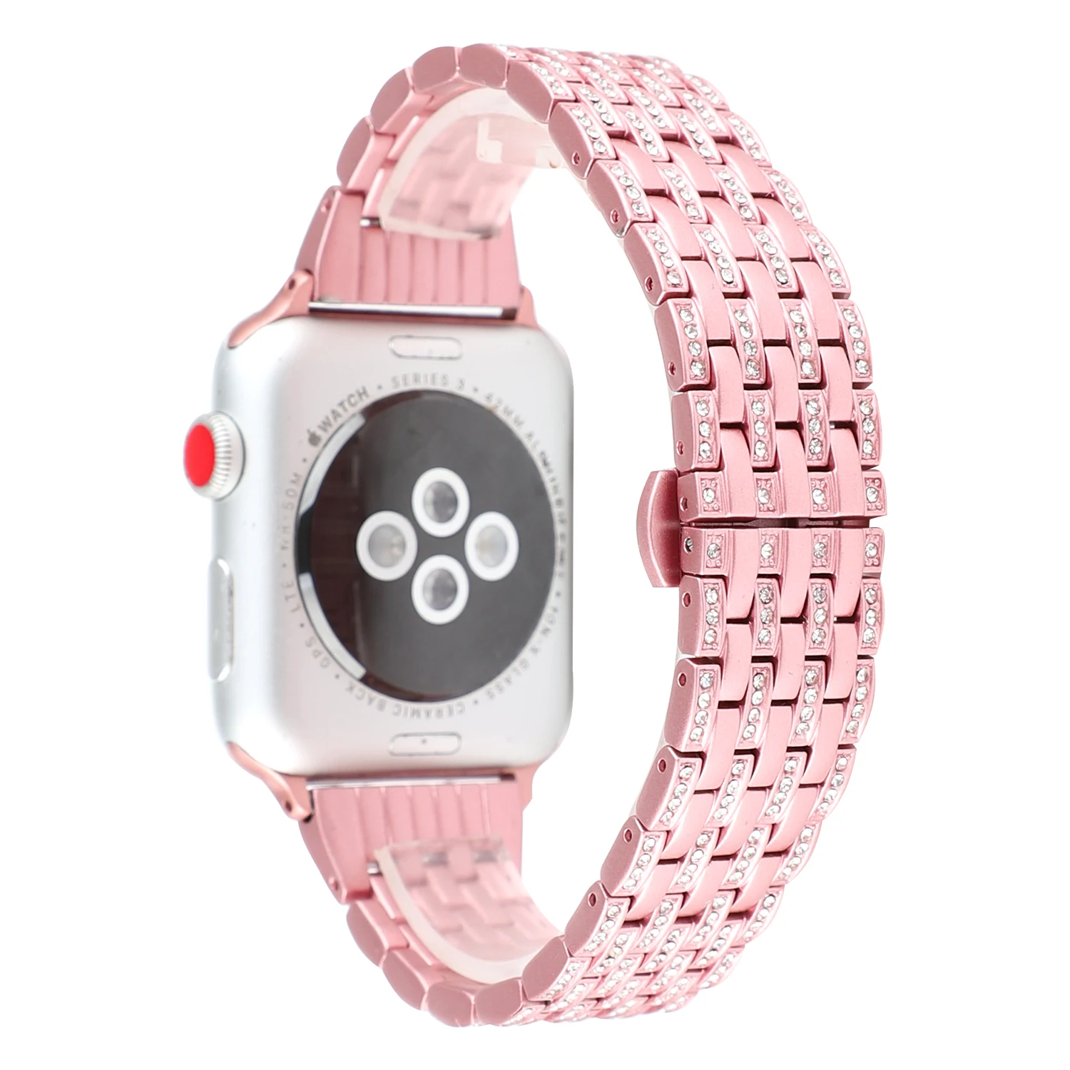 Strap for Apple Watch bling diamond plate Stainless steel band 49mm45mm44mm42mm41mm40mm38mm men's and women's strap for Iwatch