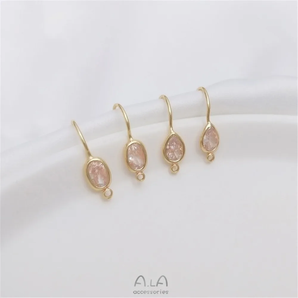 Серьги-капельки из циркония и циркония