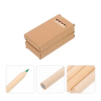 4 Boxes Multifunction Pencil Pupils Decorative Kids Pencils Wooden Color Accessories 1