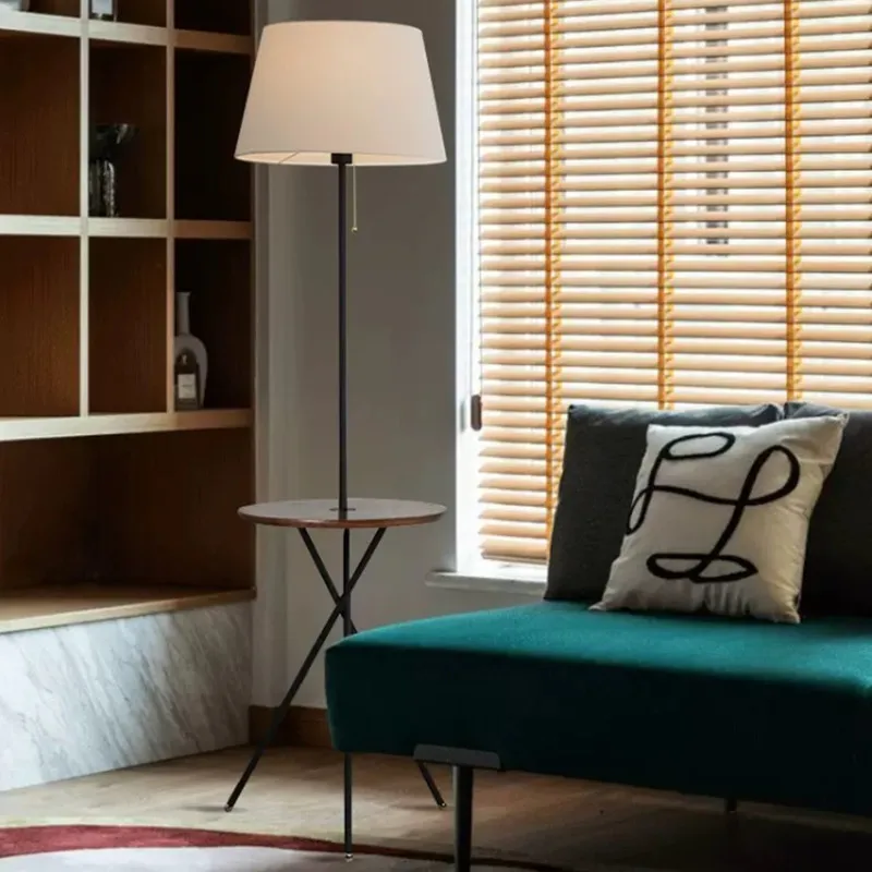 

Nordic Led Floor Lights with Coffee Table for Living Room Bedroom Beside Light Study Reading Lamps Hotel Room Cafe Decoration