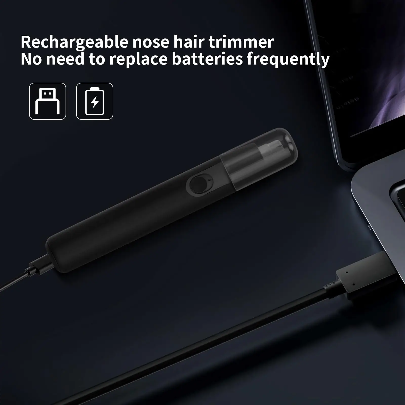 남녀공용 귀 코 헤어 트리머, 전문 USB 충전식 남성용 전기 면도기, 눈썹 얼굴용 메이크업 헤어 클리퍼