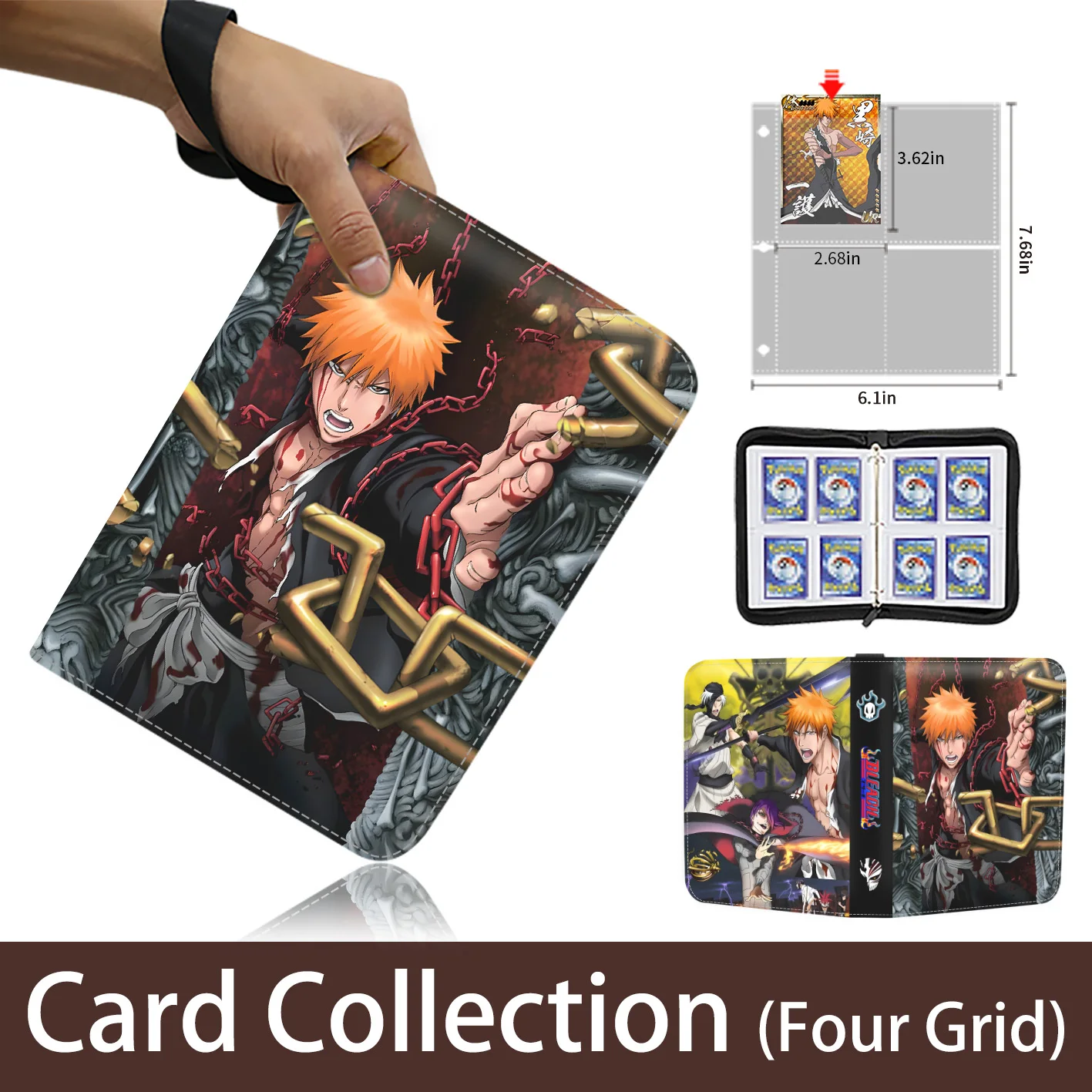 Bleach Card Binder 9 Pocket Trading Card Holder Anime Card
