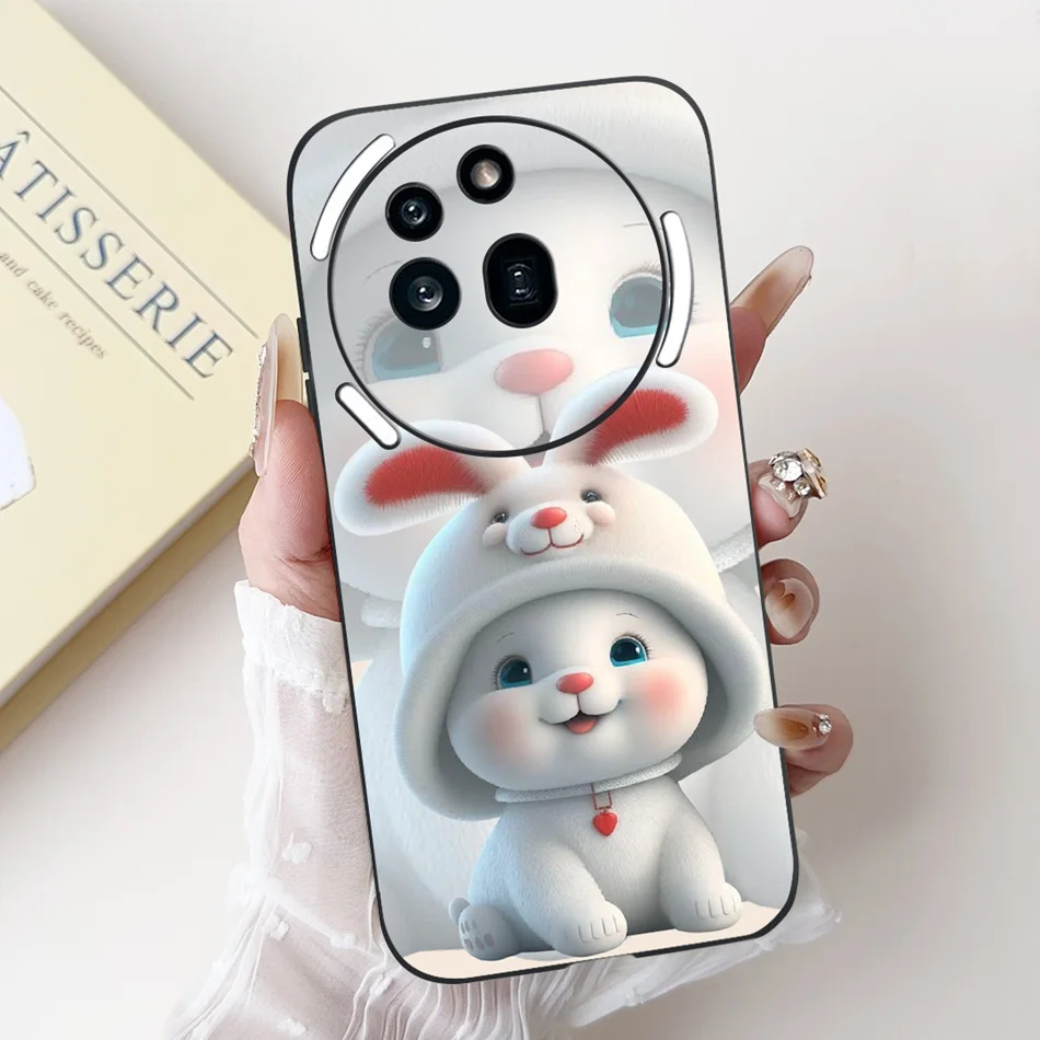 Cute Cartoon Black Silicone Soft Phone Case Bumper