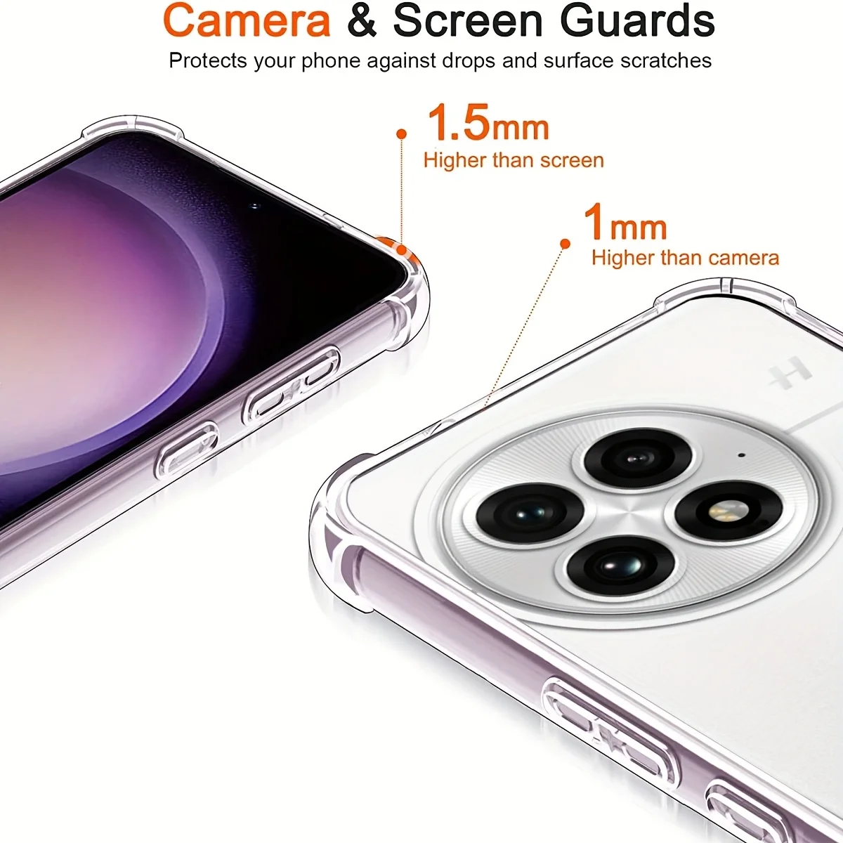 Luxury Transparent Skin-Friendly TPU Back Cover Bumper