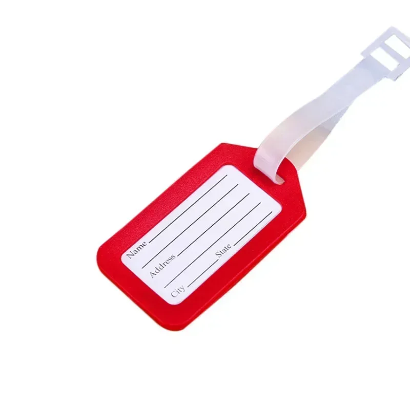DIY 1pc Luggage Tags Suitcase Label Plastic Bag Travel Tag Name Address ID Label Baggage Holder Garment Tags Accessories