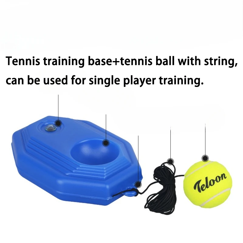 3Pcs Tenlong Tennis Training Ball Tennis Trainer with Elastic String Bounce Ball Self-study Rebound Indoor Practice