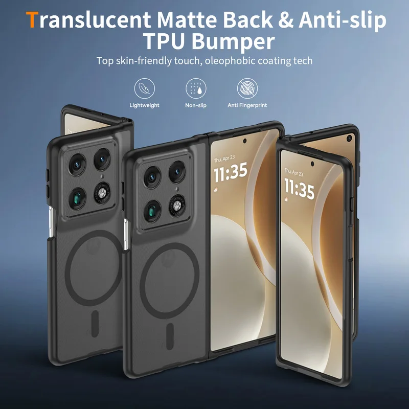 Ultra Magnetic Matte Shockproof Phone Case - Anti-Fingerprint Protective Cover