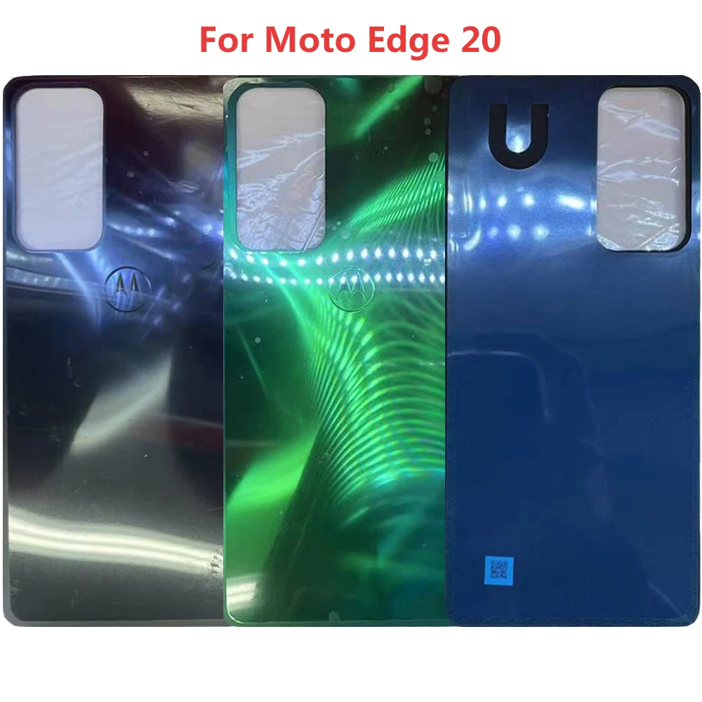 

Задняя крышка Moto Edge 20 для Motorola Moto Edge 20, задняя крышка батарейного отсека, запасные части