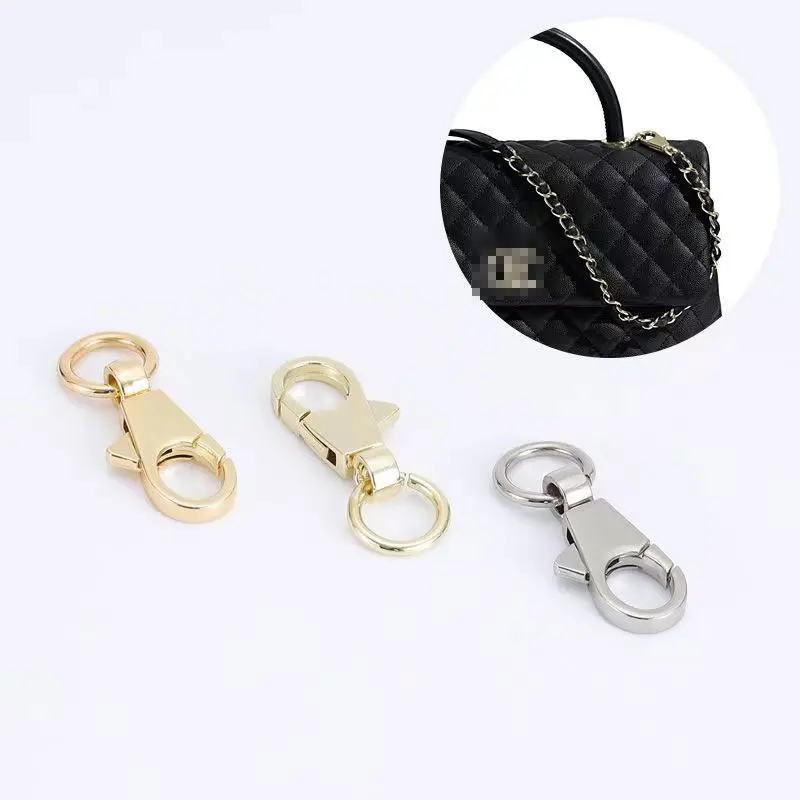 

2Pcs Spring Buckles Metal Lobster Clasp Clip Snap Hook Swivel Trigger Bags Buckles Key Ring Handbag Crafts Webbing Accessories
