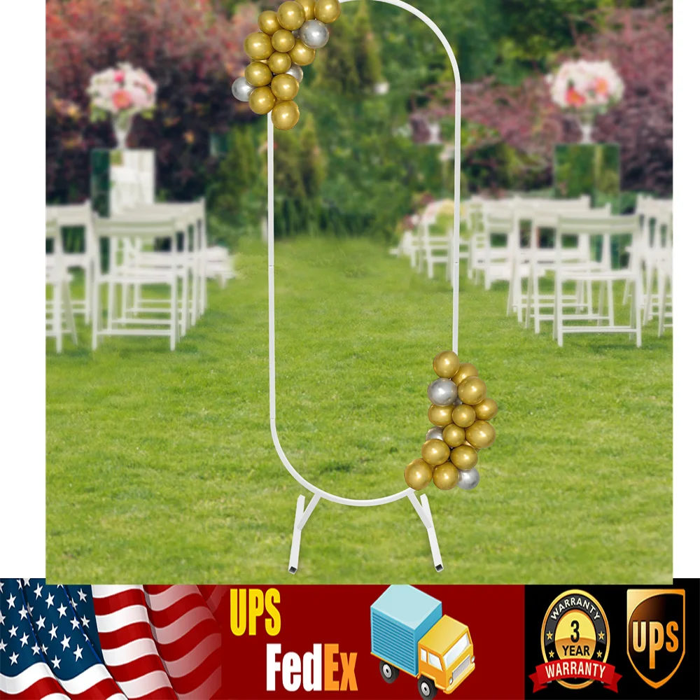 

1.7M Wedding Stand Arch Backdrop Rack for Ceremony Party Venue Decor Frame White