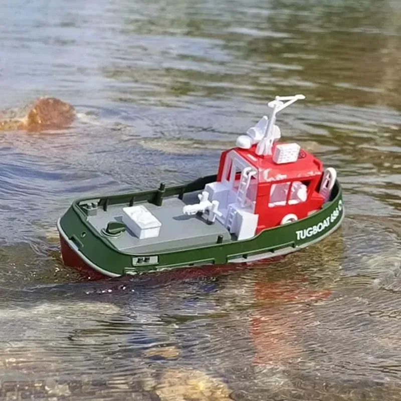 1/72 RC 예인선 모형 리모컨 선박 모형, 완성 시뮬레이션 선박 모형, 포트 제작 예인선 모형 장난감 선물