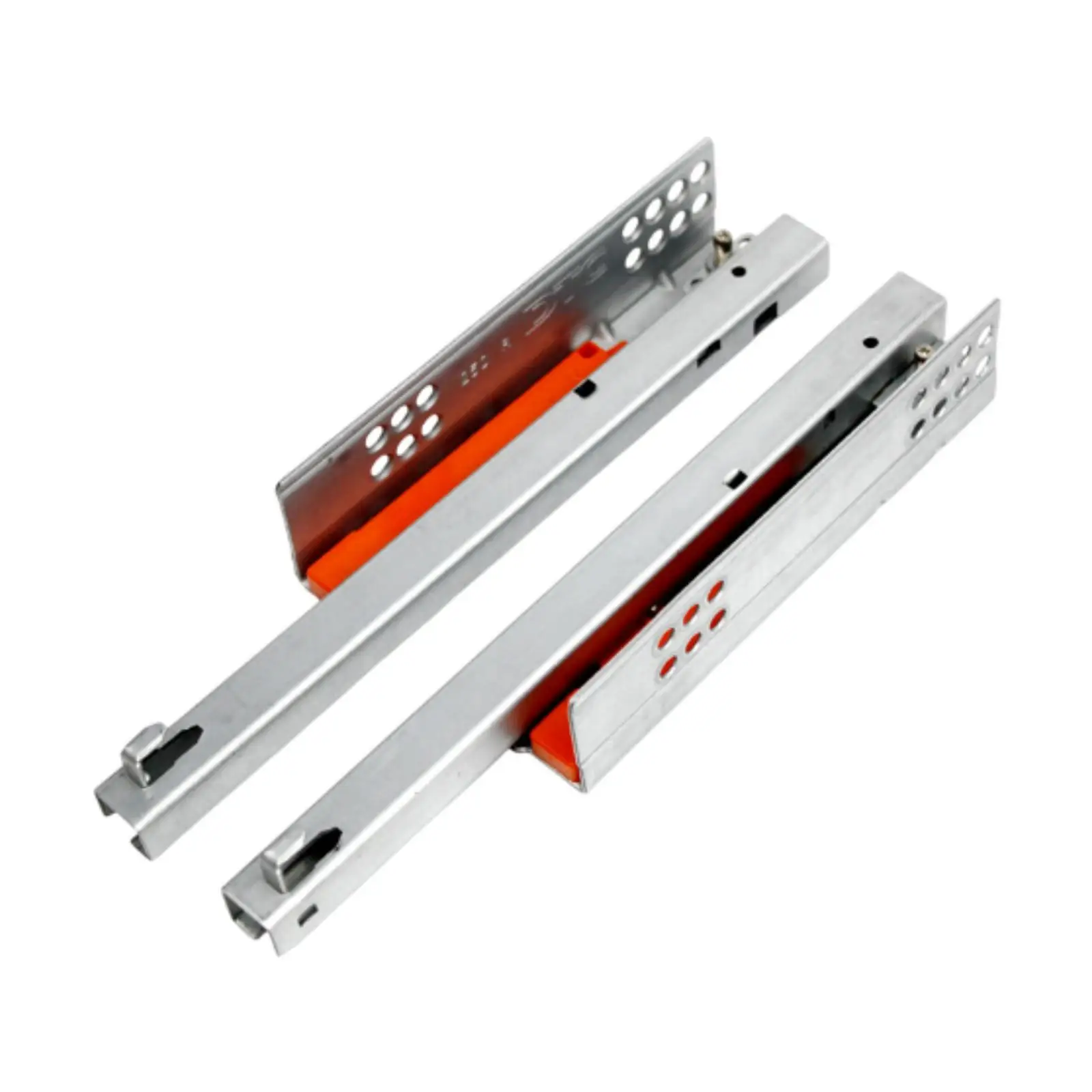 2Pcs Drawer Slides Metal Heavy Duty Simple Appearance Easy to Install Soft Closing for Cabinet Kitchen Bath Dresser Furniture 2Pcs Drawer Slides Metal Heavy Duty Simple Appearance Easy to Install Soft Closing for Cabinet Kitchen Bath Dresser Furniture