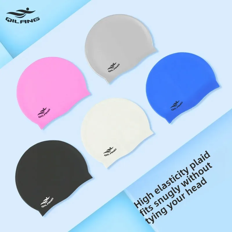 Universal Adult And Child Silicone Swimming Cap Waterproof Comfortable Customizable Swimming Cap For Manufacturer