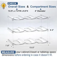 Stackable Large Capacity Water Bottle Storage Rack AdaptationStanleyLarge Diameter Insulated Cup Kitchen Living Room Cabinet Tra 6