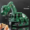 Dinosaur Appearance Design Remote Control Car 2.4G 12 Channels Alloy Material Extendable Robotic Arm RC Car Excavator Model Toy 6