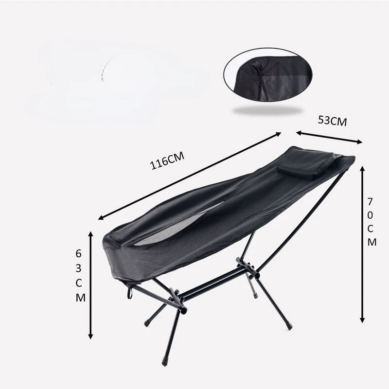 Outdoor Children's Leisure Lounge Chair Aluminum Alloy Outdoor Folding Lounge Chair Portable and Lightweight Camping Barbecue Hi