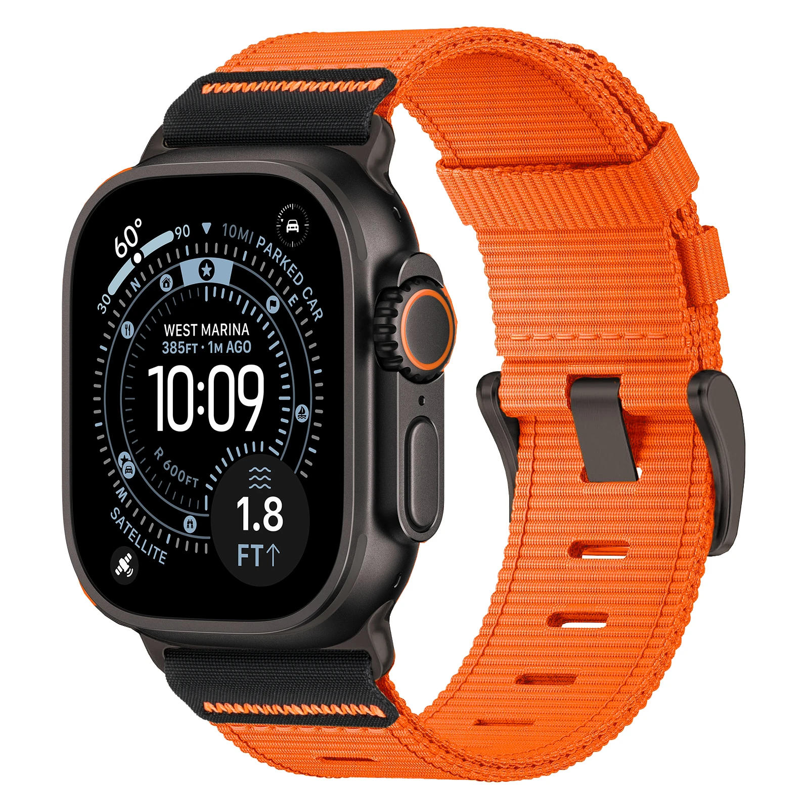รูปสินค้า สายรัดข้อมือไนลอนสำหรับ Apple Watch ขนาด 49 มม. 46 มม. 45 มม. 44 มม. 42 มม.