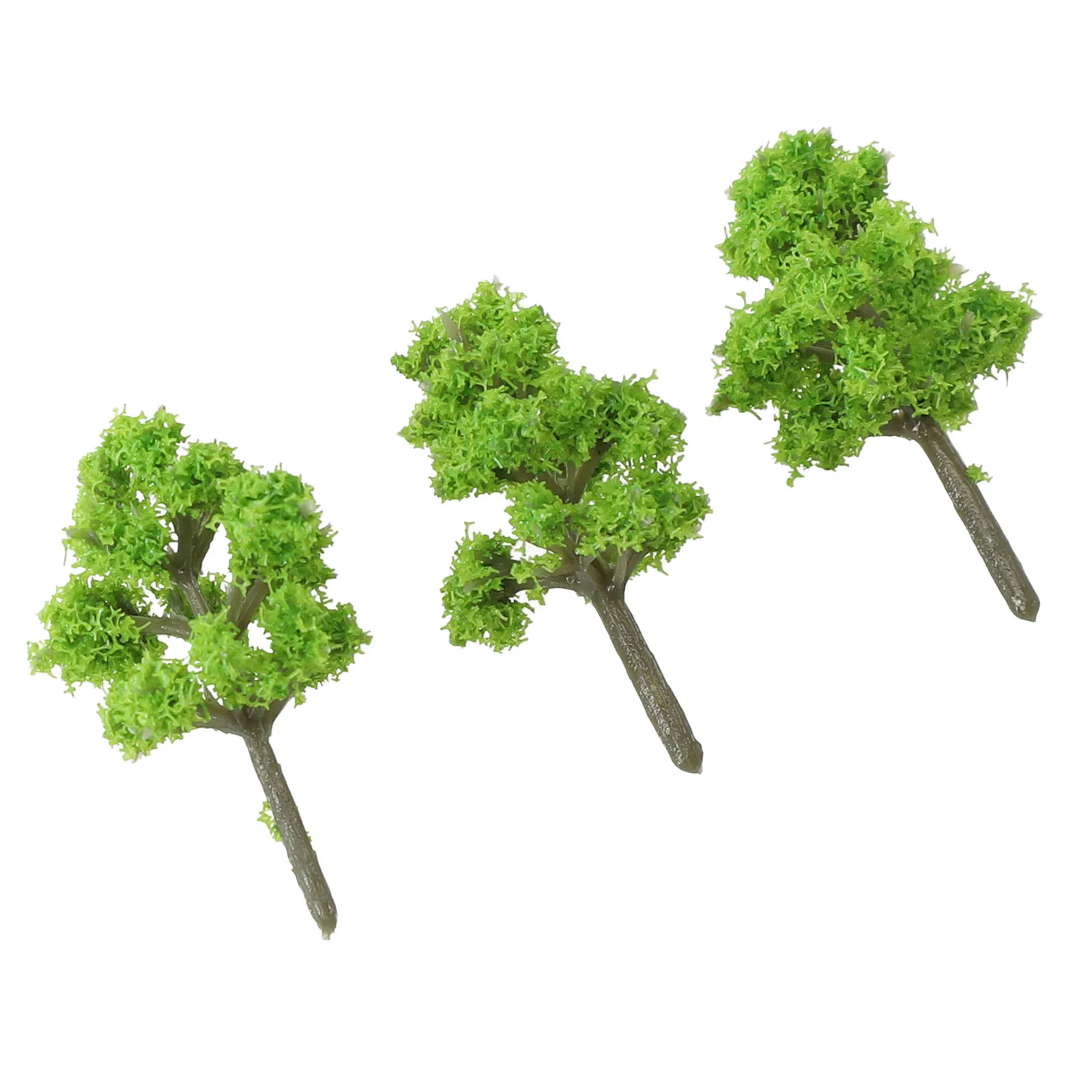 10Pc 4CM Plastic Model Train Artificial Miniature Tree Scenery Railroad Decoration Building Landscape Accessories Toy For Kid